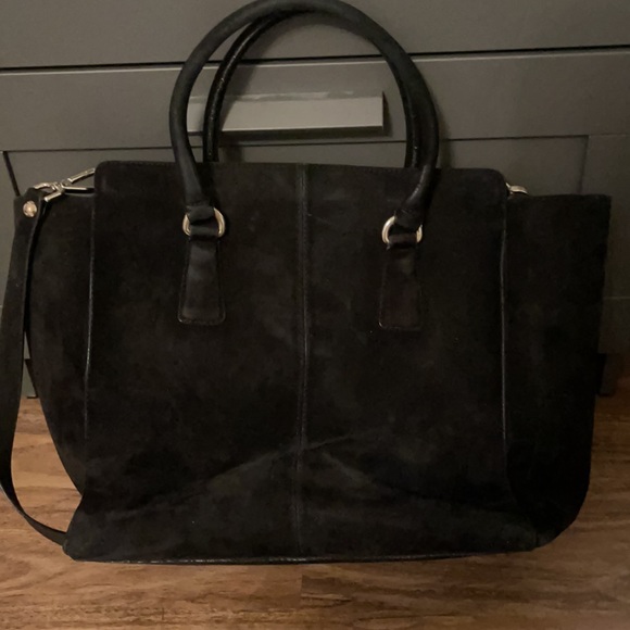 Stuart Weitzman black suede bag - Picture 2 of 6